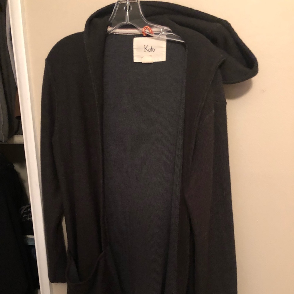 Hooded Cardigan Sweater